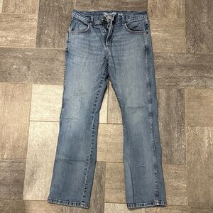 Wrangler Men's Light Blue Straight Jeans